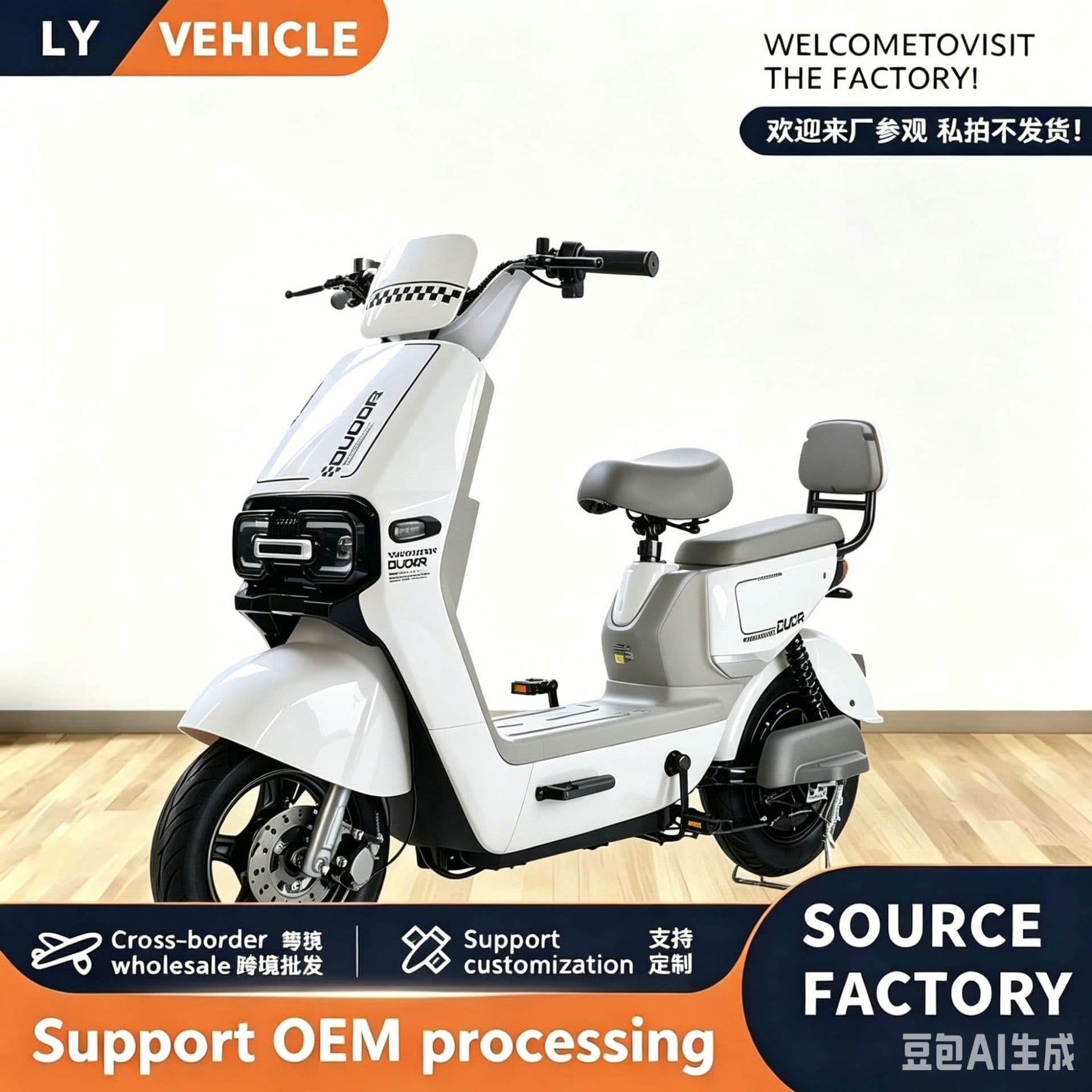 S60 Electric Bicycle Cross-Border Foreign Trade Export Custom Electric Scooter Commuting Two-Wheel Electric Bike