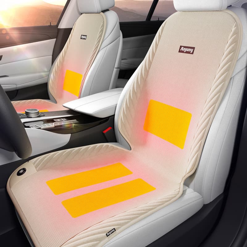 Car seat cushion, winter plush heated universal seat cover, car electric heated seat cushion, special car mat, thickened