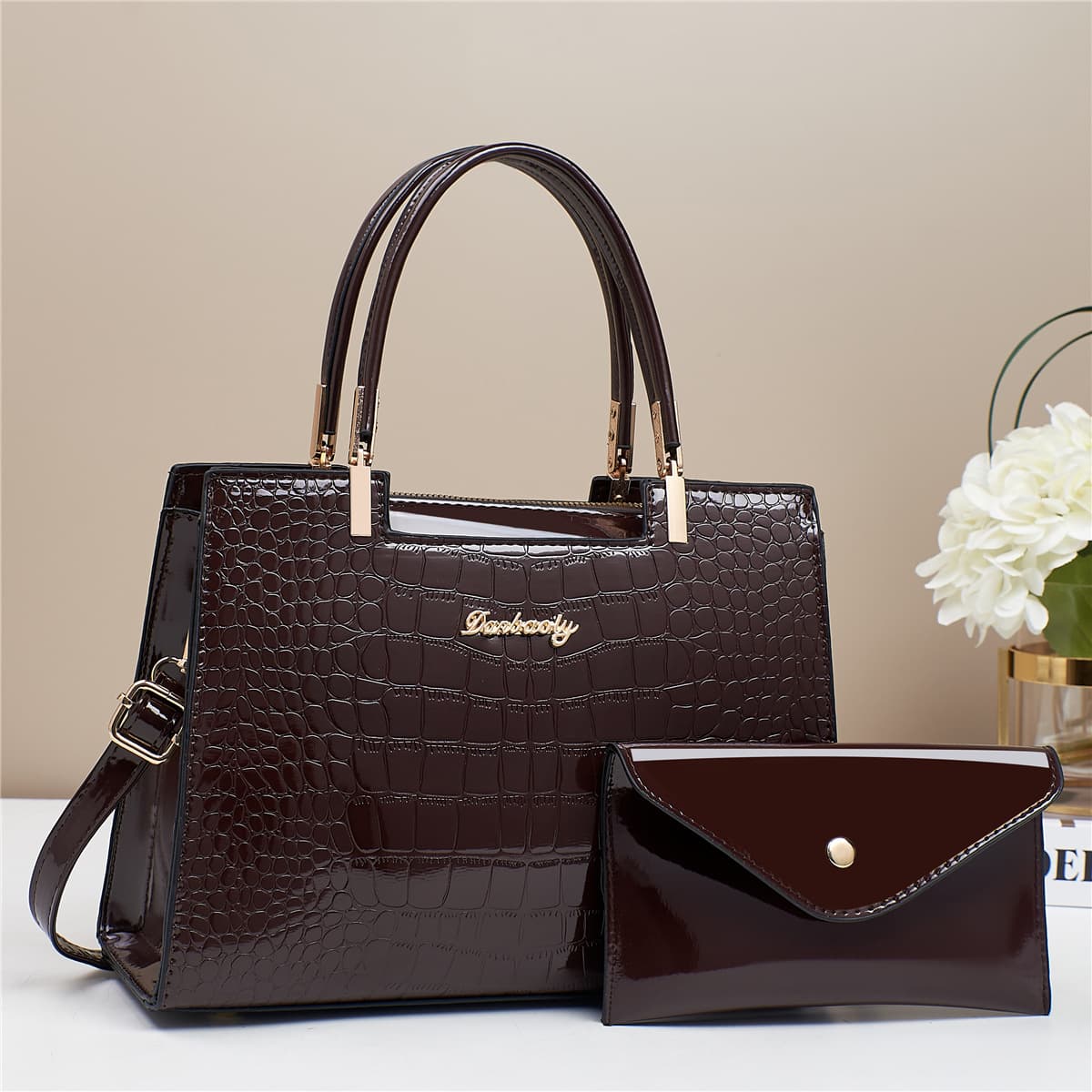 Mother and daughter bag, majestic mother bag, versatile 2024 autumn and winter new fashion handbag, middle-aged cross-border shoulder bag
