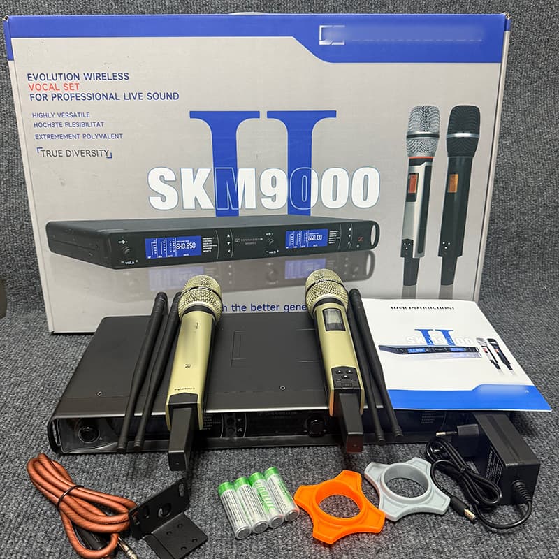SKM9000 II Second Generation Wireless One-to-Two Microphone for Stage Performance and Conference, eyba Wireless Microphone