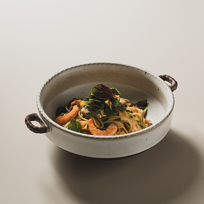 Japanese Retro Coarse Pottery Double-Handle Bowl Household Restaurant Tableware Vegetable Bowl Large Serving Bowl Practical Handled Bowl Salad Bowl Soup Bowl