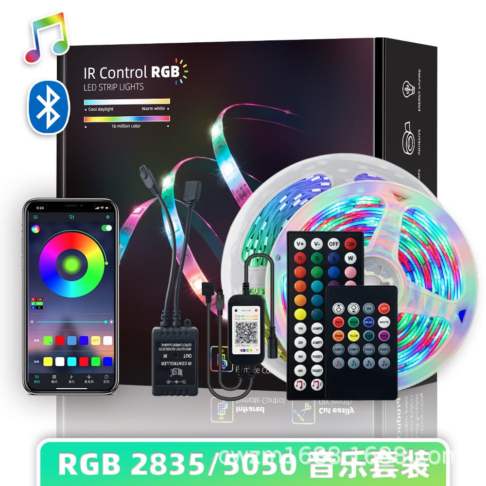12v5050LED light strip set Bluetooth intelligent control atmosphere rgb waterproof dimmable RGB colorful wireless