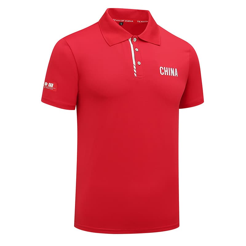 Sports Polo Shirt T-Shirt for Men and Women, Summer Short Sleeve Training Uniform Team Quick Dry Basketball Taekwondo Martial Arts Coach Top
