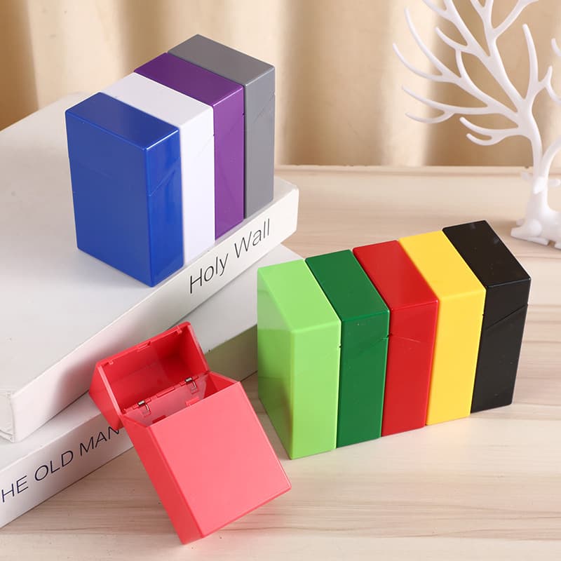 Cross-border cigarette case ABS eco-friendly, direct cross-border sales 20-pack press-auto open, crush-proof, moisture-proof, drop-resistant cigarette case.