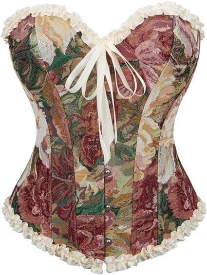 Women's Floral Print Lace Up Back Crop Tube Top