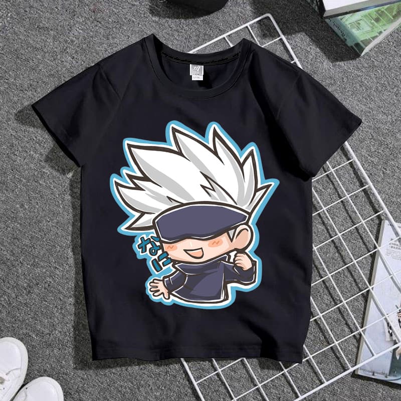 2026 Jujutsu Kaisen Anime Cartoon Kids T-Shirt Summer Anime Customizable Short Sleeve Parent-Child Top