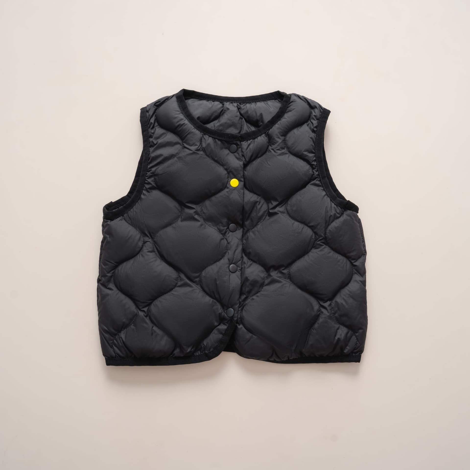 Pinghu Down Jacket Autumn New Children's Lightweight Down Vest Sleeveless Vest Inner Wear Short Collarless Warm
