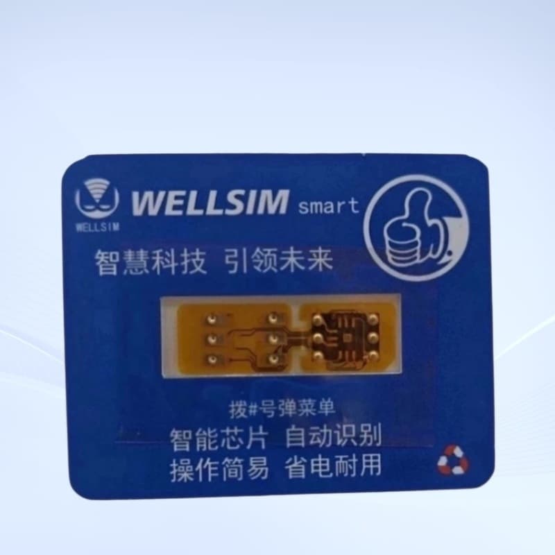 New WELLSIM V+5 version dual SIM dual standby card adapter for modified dual SIM devices from 13-16 PM