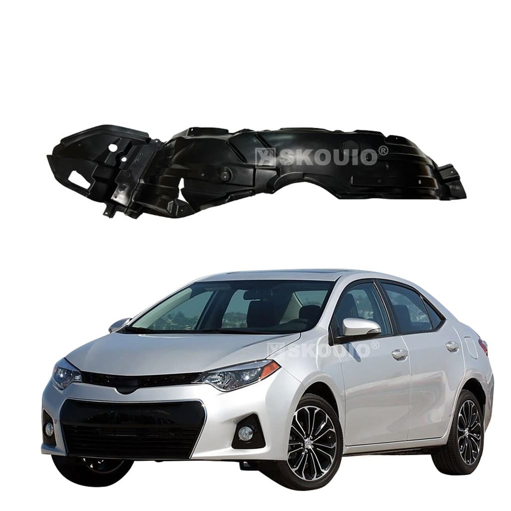 Suitable for Toyota Corolla 2014-2015 fender liner mudguards and wheel well guards.