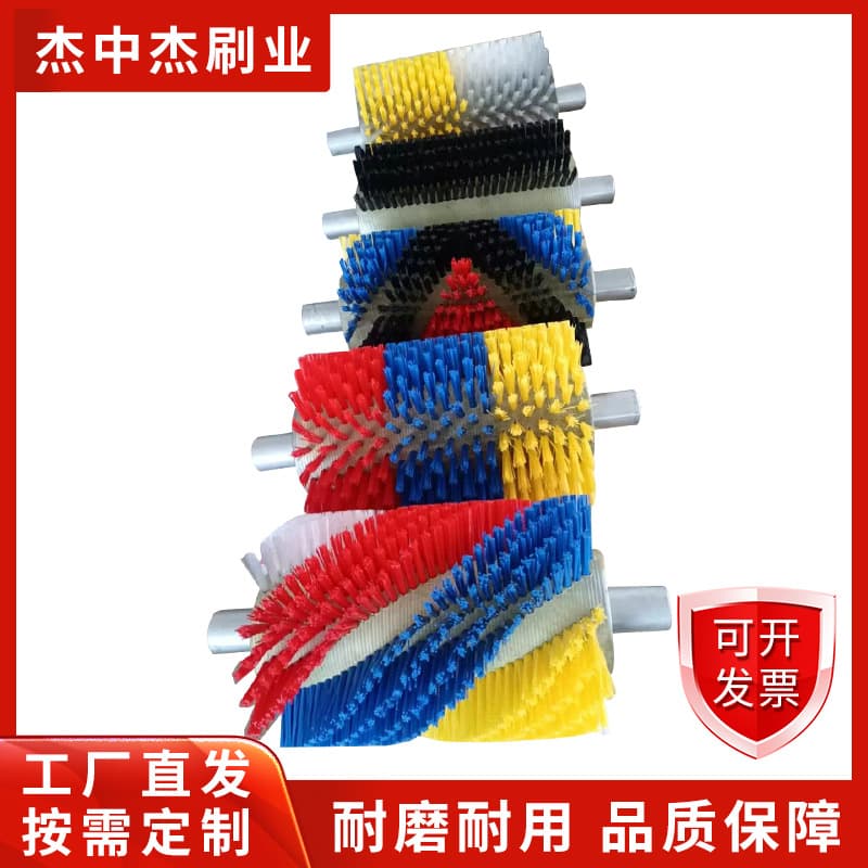 Industrial Cleaning Nylon Filament Brush Roller Polishing and Grinding Roller Brush Fruit and Vegetable Glass Cleaning Roller Brush Manufacturer Customization