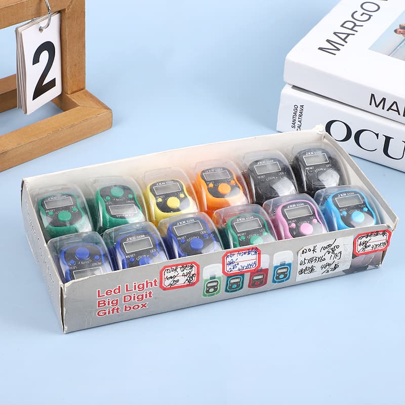 1020 Bread Box LED Counter, Manual Counter, Finger Ring Counter, Transparent Gift Box Counter