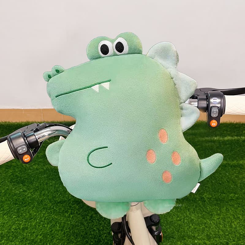 Cute cartoon doll electric vehicle anti-collision protective pad for baby electric scooter front seat headrest anti-collision device