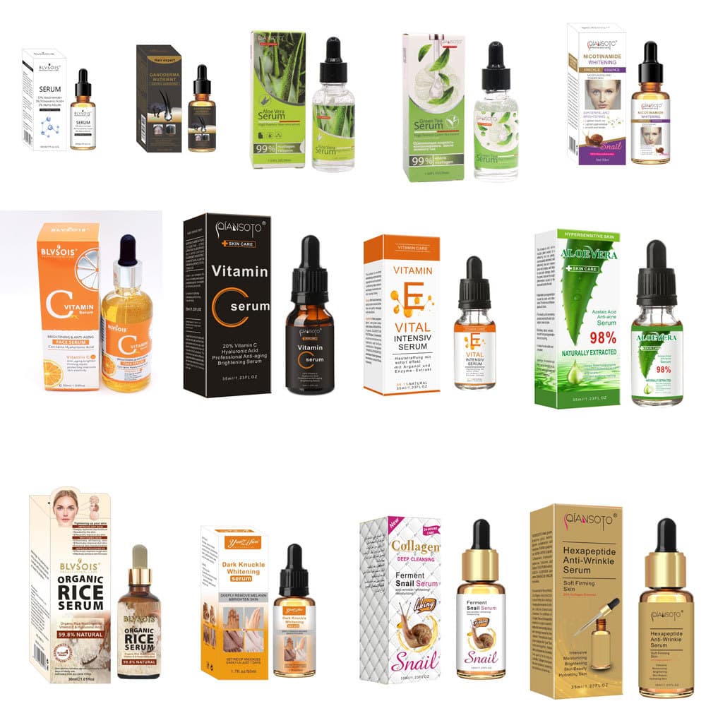 Cross-border Vitamin C Serum with Hexapeptide, Snail, VE, Aloe, Retinol Facial Serum, Joint Dark Spot Reducing Essence