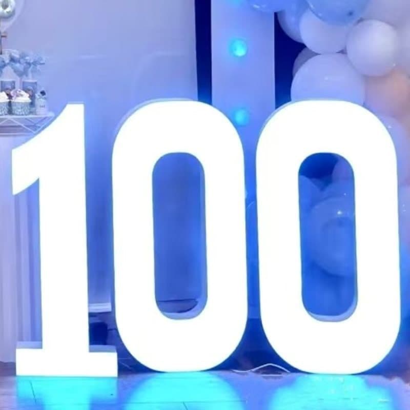 Birthday BABY Number Light 100 Days LOVE Letter Light Glowing English Marry Me Proposal Light Sign Light Box