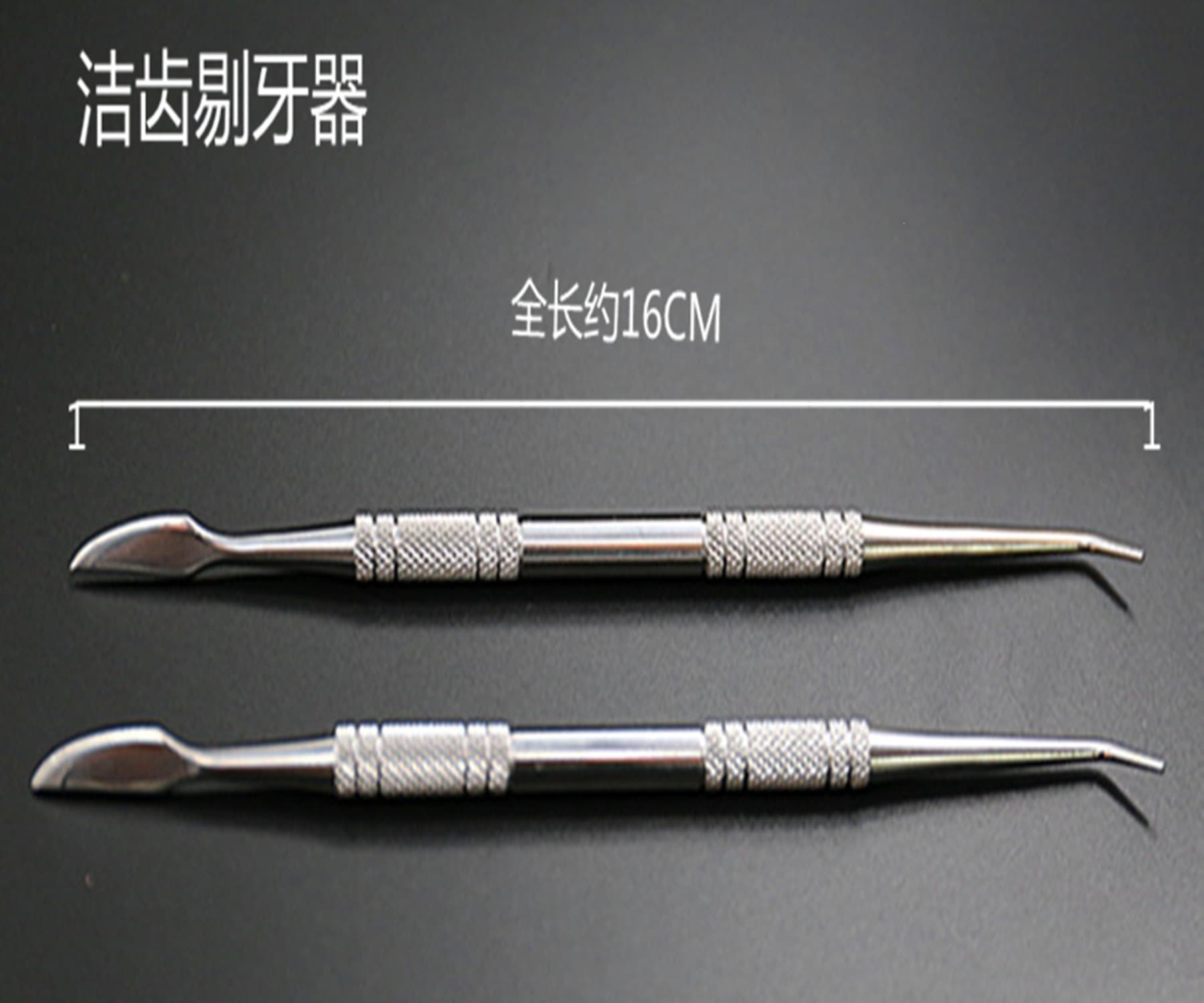 Double-Ended Probe Dentist Tool Set Stainless Steel Dental Calculus Oral Care Mouth Mirror Dental Tweezers