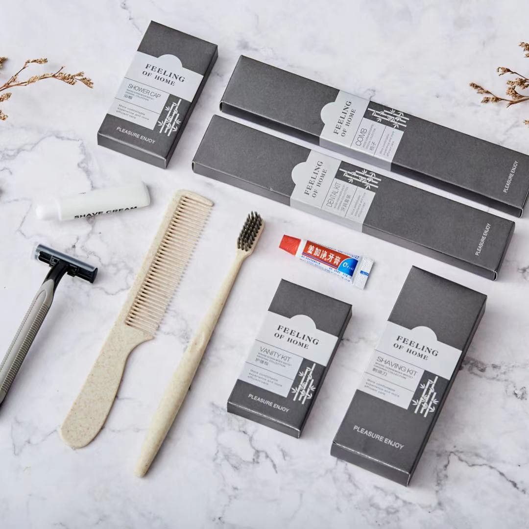 Hotel B&B Disposable Toothbrush Supplies Esports Hotel Supplies Bamboo Card Box Hotel Toothbrush Toothpaste