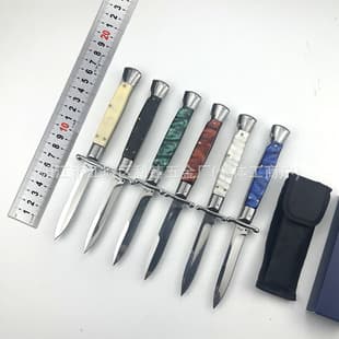 Cross-Border Hot Selling AKC Folding Knife Resin Handle EDC High Hardness Outdoor Survival Camping Multi-Function Pocket Knife