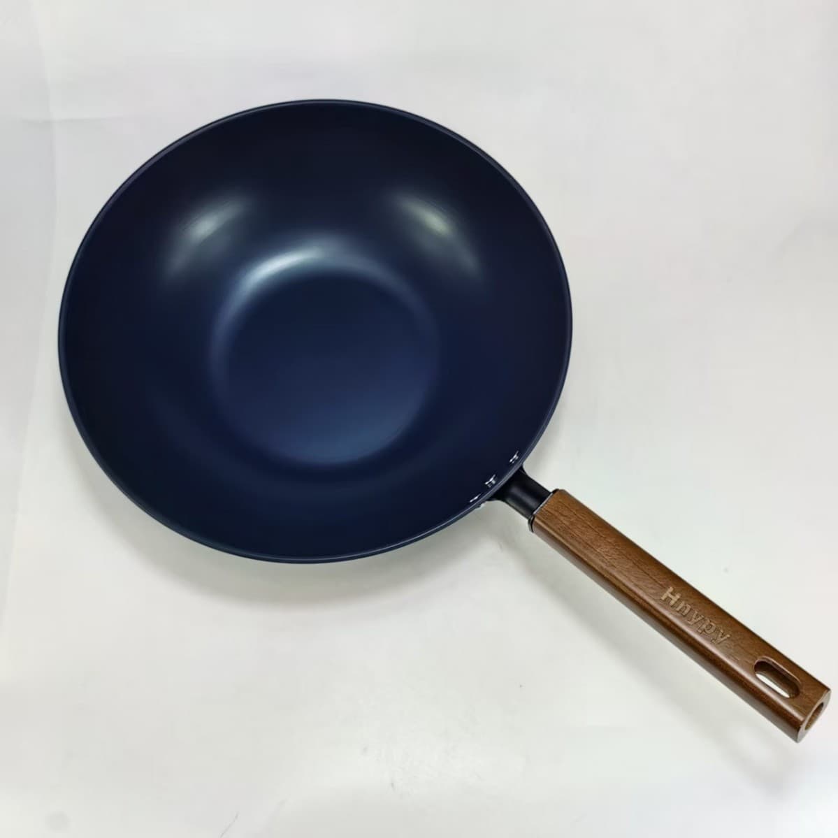 Jiuhuang Level 1 non-stick pan single handle round bottom wok single handle flat bottom induction cooker wok zero coating single handle wok