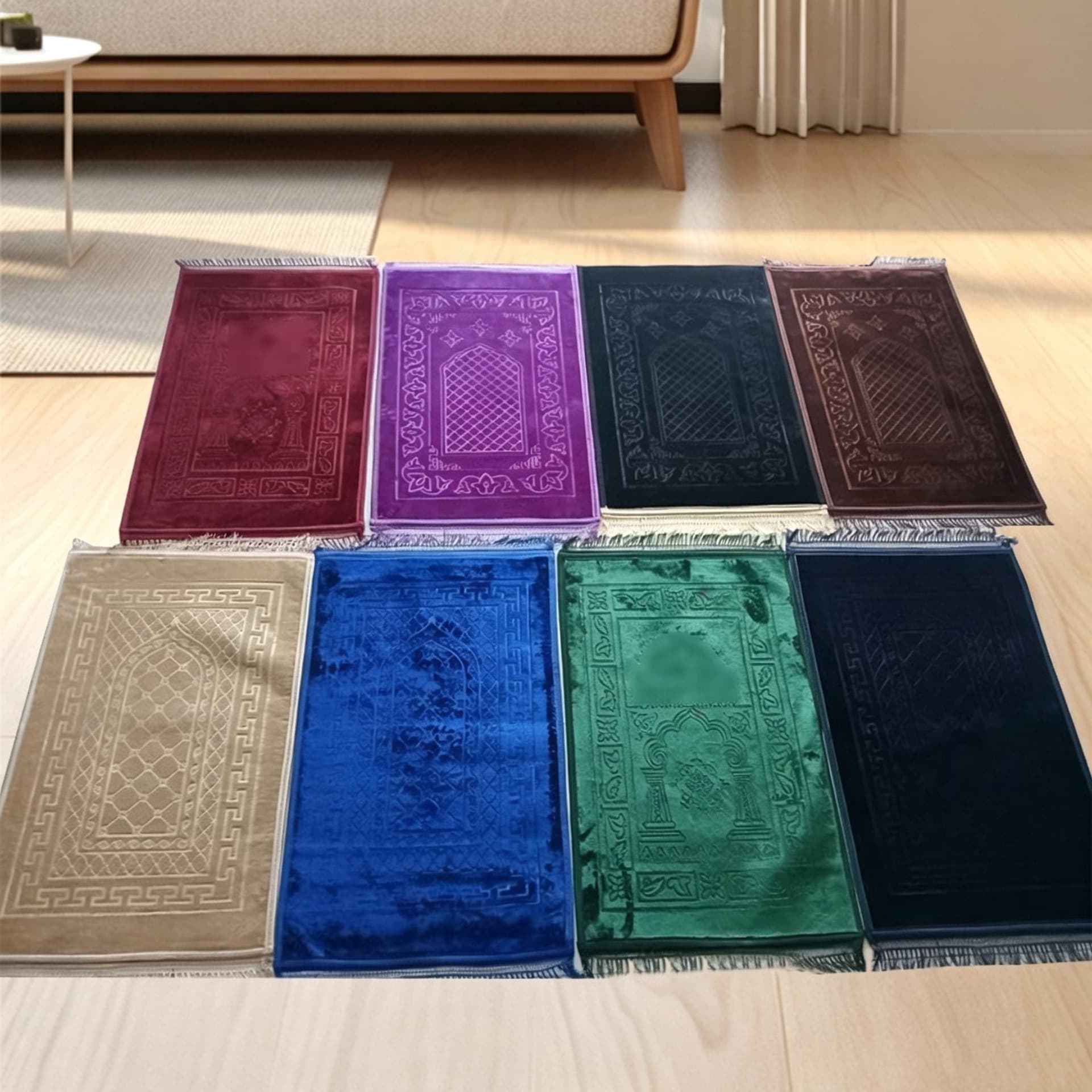 Factory Direct Ultra Soft Blanket Floor Mat Solid Color Multi-Color Embossed Thickened Tassel Stock Casual Portable