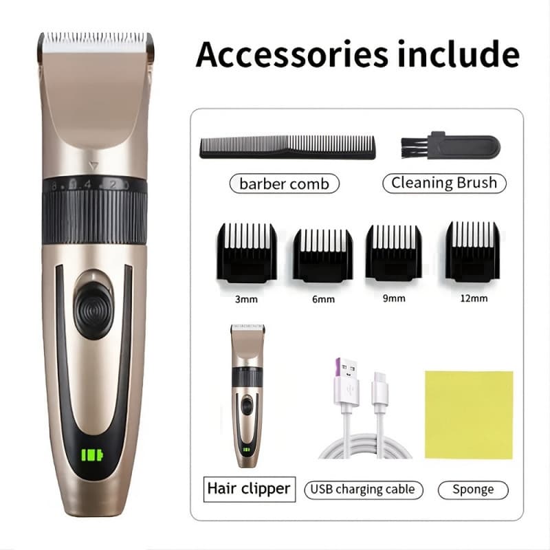 2026 New Cross-border Drop Shipping Rechargeable Electric Hair Clipper Cross-border Drop Shipping