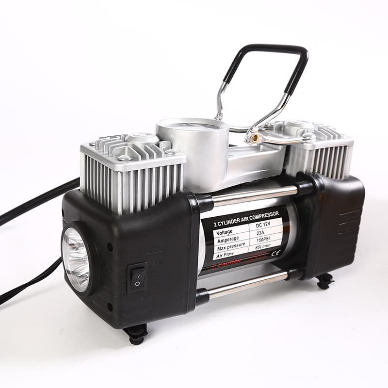 Dual Cylinder Car Tire Inflator 12V Gift High Power Portable Air Compressor