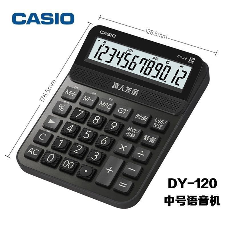 Casio DY-120 Talking Calculator / Gold Calculator / Casio Voice Computer
