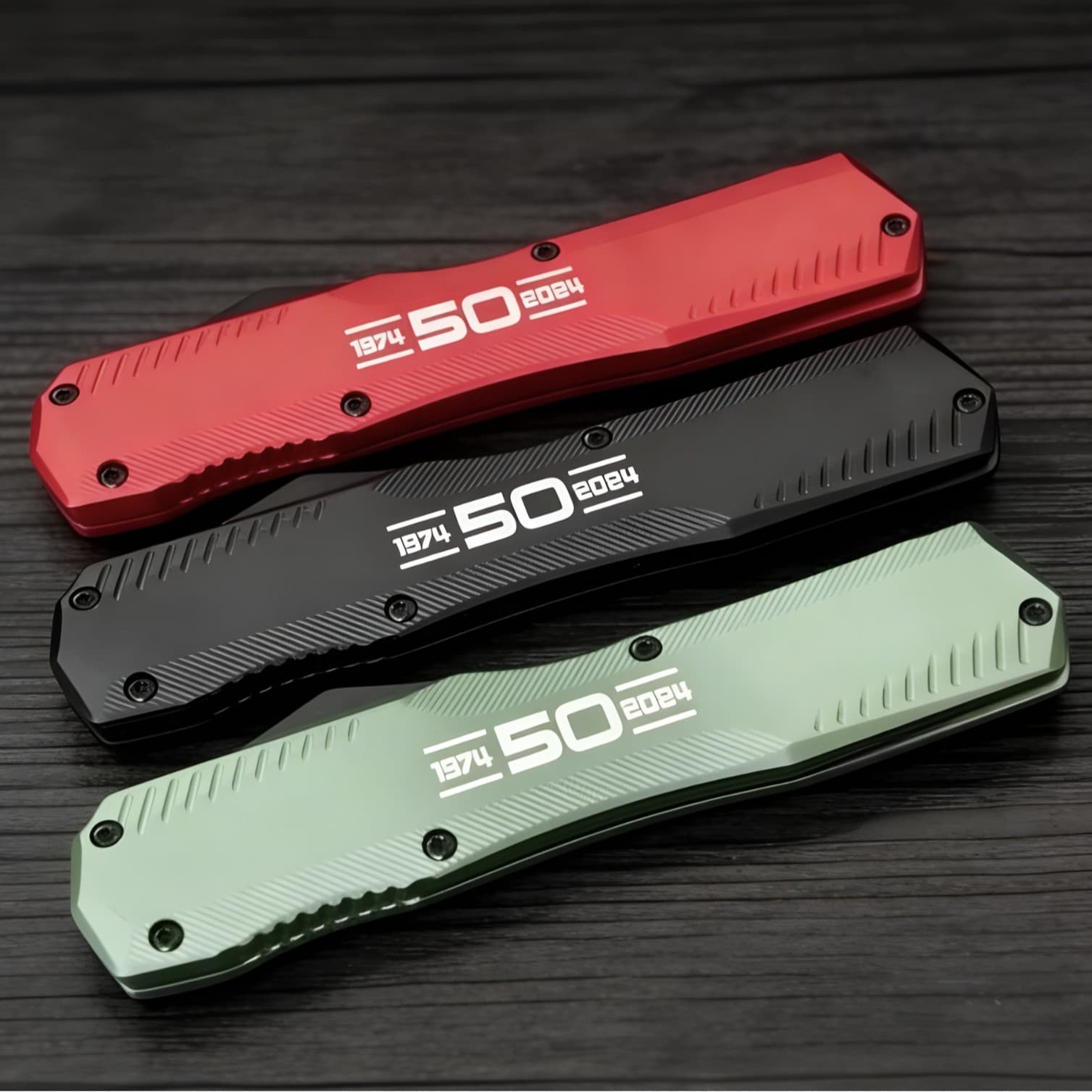 Kashow 9000ECD Outdoor Knife CNC Precision Carved Aluminum Handle Factory Direct