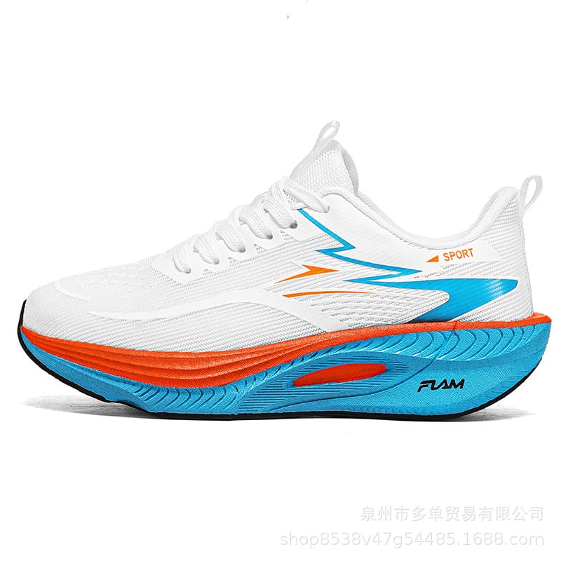 Couple Matching Carbon Plate Ultra-Light Bounce Casual Sports Shoes Autumn Men and Women Fitness Test Training Shoes Comfortable Running Shoes