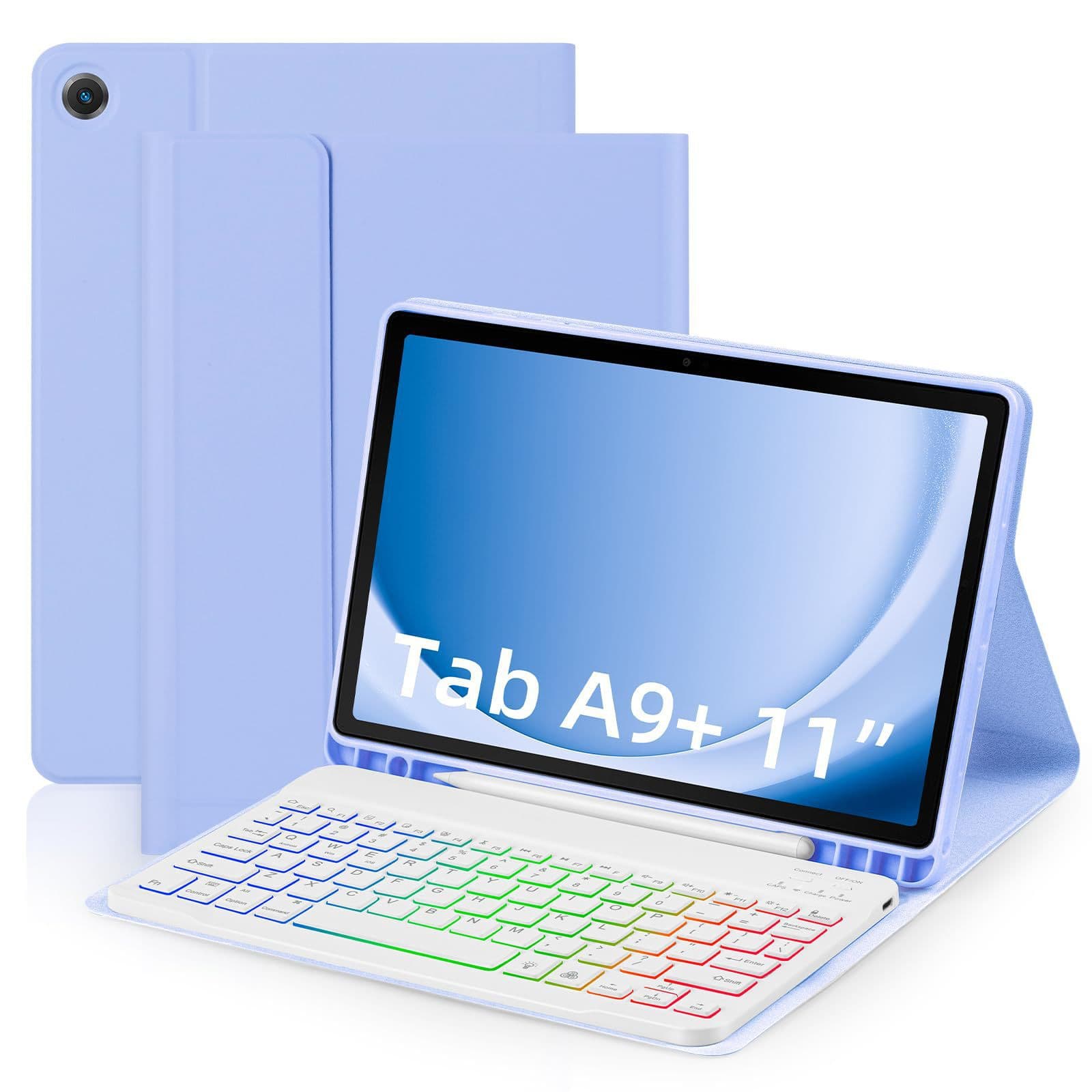 Bluetooth Keyboard Case for Samsung A11+ 11-inch Keyboard Case S9/S9FE Keyboard Case A9+ Case