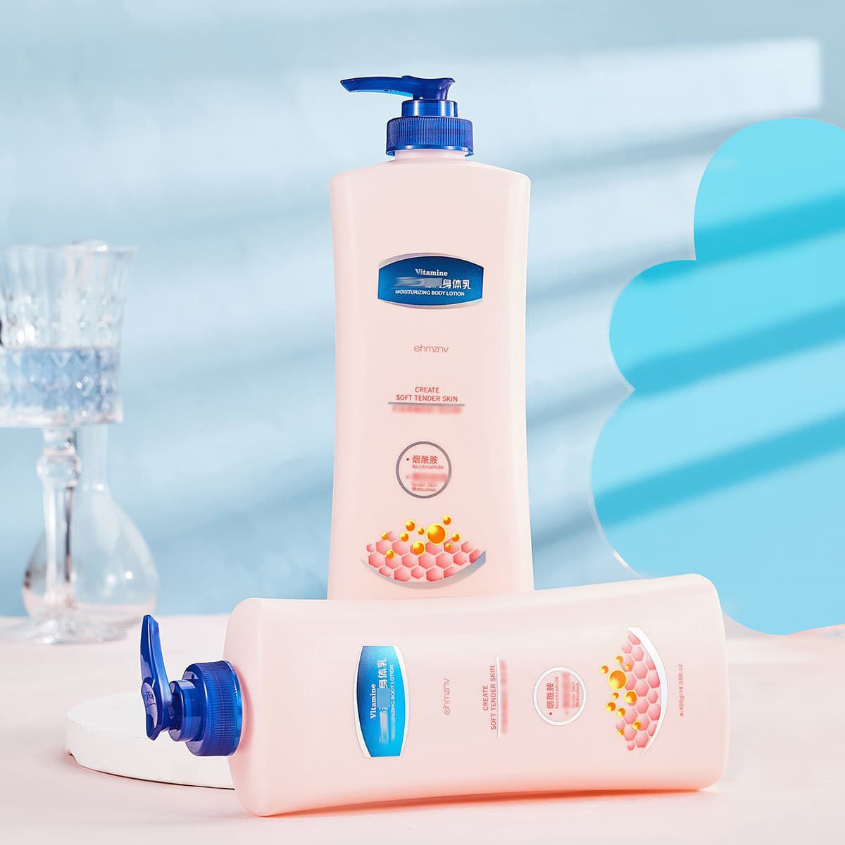 Han Zini Moisturizing Body Lotion Wetting Whole Body Niacinamide Fragrance Moisturizing Lotion Student Party Autumn and Winter Women's One Piece Wholesale