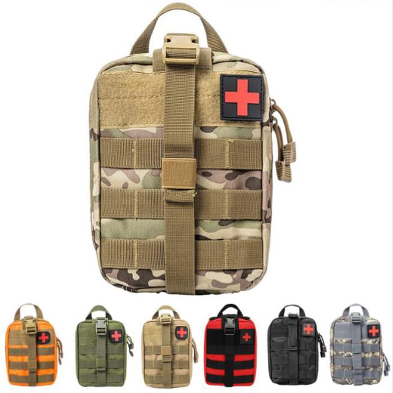 Cross-border 800D Outdoor Travel Emergency Medicine Storage Bag Hiking Sports Home Camping Car Medical Bag Molle