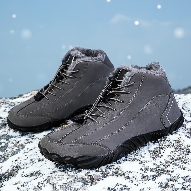 New cross-border winter outdoor high-top cotton boots for men and women, snow boots, fleece-lined, thickened, warm and cold-proof couple cotton boots