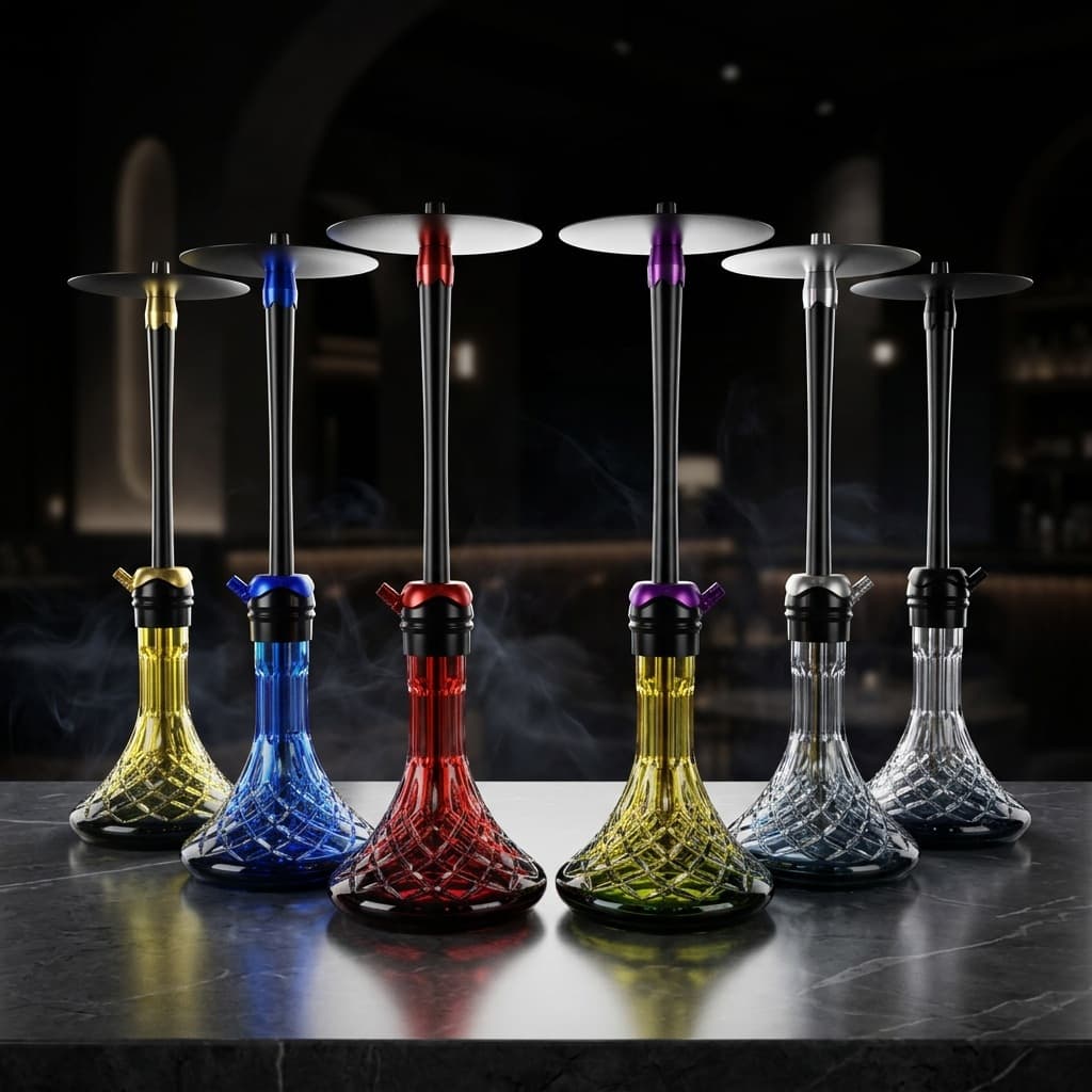 Cross-border Arabic hookah Shisha large single tube bar KTV household smoke pot carbon full set factory wholesale