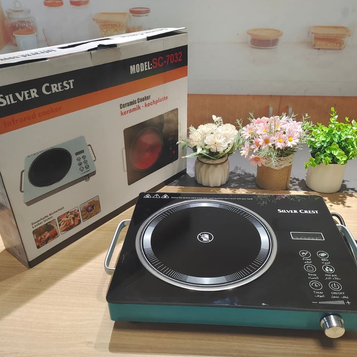 Cross-border export household multi-functional glass-ceramic electric ceramic stove high power infrared induction cooker stir-fry kitchen use