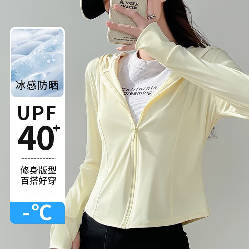 Ice Silk Thin Sun Protection Jacket for Women, Summer New Breathable Slim UV Protection Sun Protection Outerwear