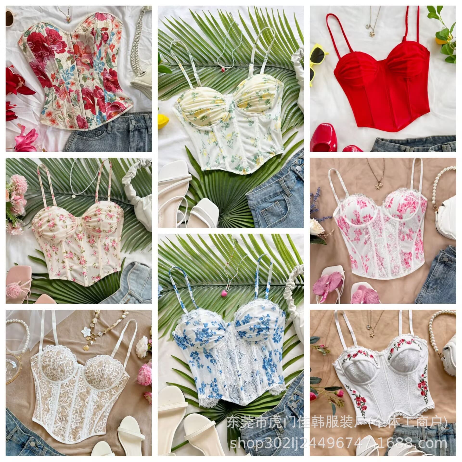 2026 New Cross-Border EU/US High-Quality Fishbone Corset Sexy Lace Bustier Waist Trainer Top Wholesale