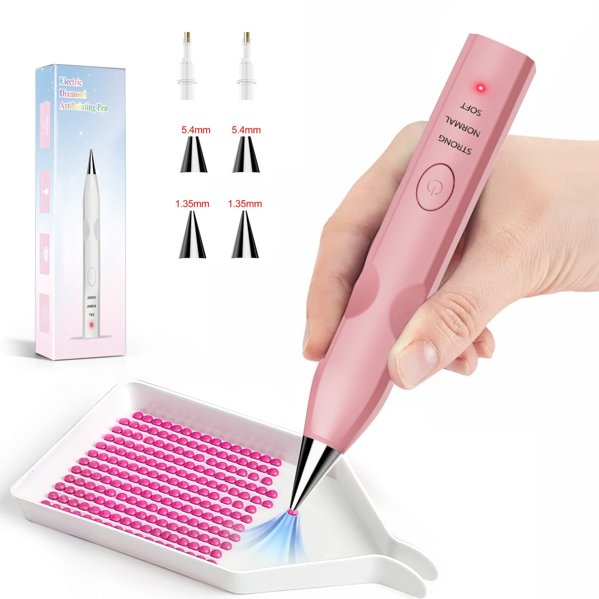 Diamond Painting Dotting Pen, Electric Diamond Painting Tool, Convenient Sticker Art, Quick Diamond Painting Suction Pen