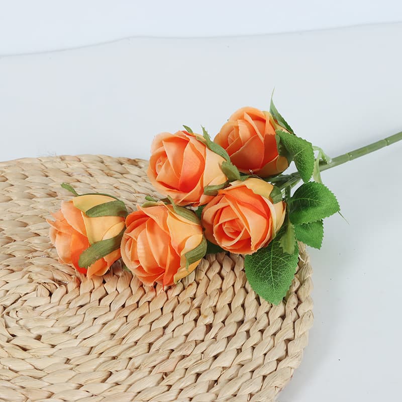 High-Quality Artificial Rose Fabric Flower for Indoor Living Room Decoration, Photography Prop Fake Flower