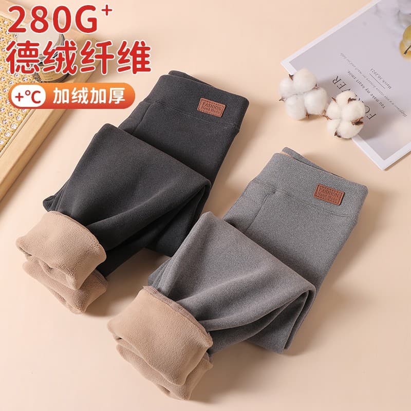 Wholesale Boys' Autumn/Winter Fleece-Lined Thickened Thermal Long Johns, Large Kids' Base Layer Inner Wear, Children's Warm Pants