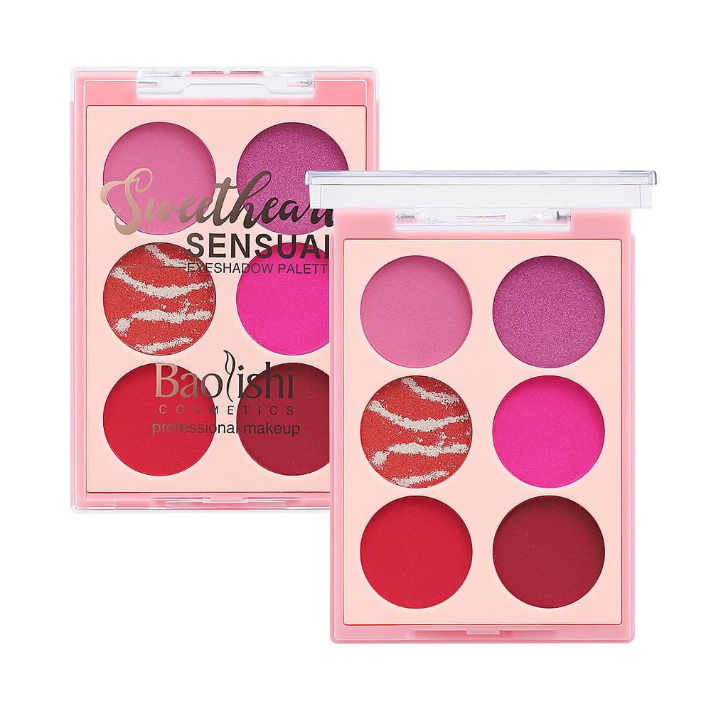 YABAOLIAN New Color Launch NEW Six-Color Eyeshadow Palette with Sparkle, Pearl, Matte, and Glitter Finishes, Ins Style Eyeshadow Wholesale