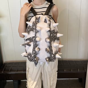Trendy Hedgehog Backpack Cross-border Trade Bag Large Capacity Backpack Student Schoolbag Travel Bag Business Trip Bag Niche