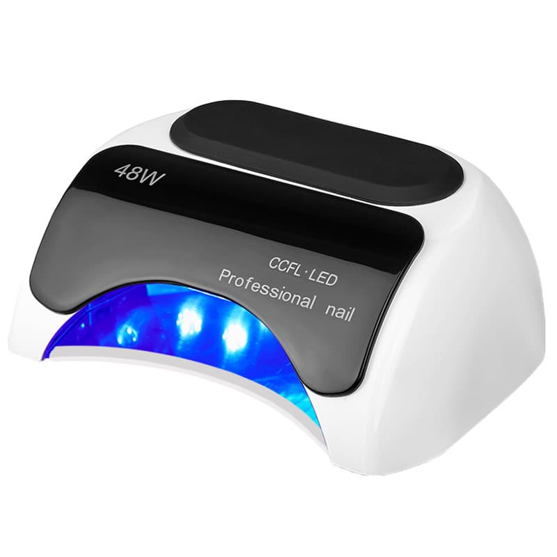 Cross-border manicure lamp, special phototherapy lamp for nail salons, LED+UV dual light source, manicure lamp, quick-drying double-handed manicure lamp