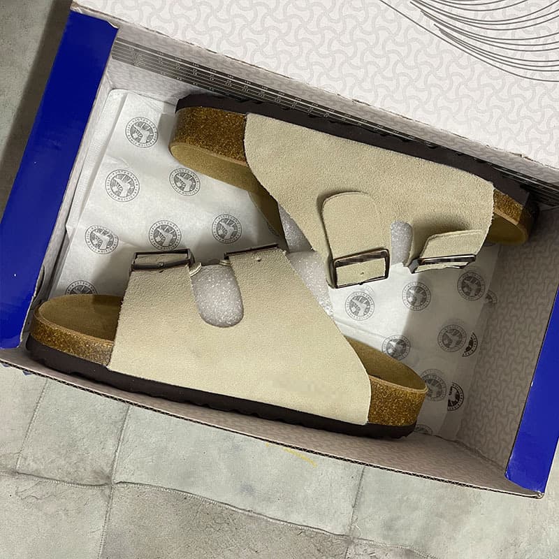 2025 Summer Casual Beach Birkenstock Shoes New Style One-Strap Sandals Wide Feet Hollow Thick Sole Birkenstock Sandals