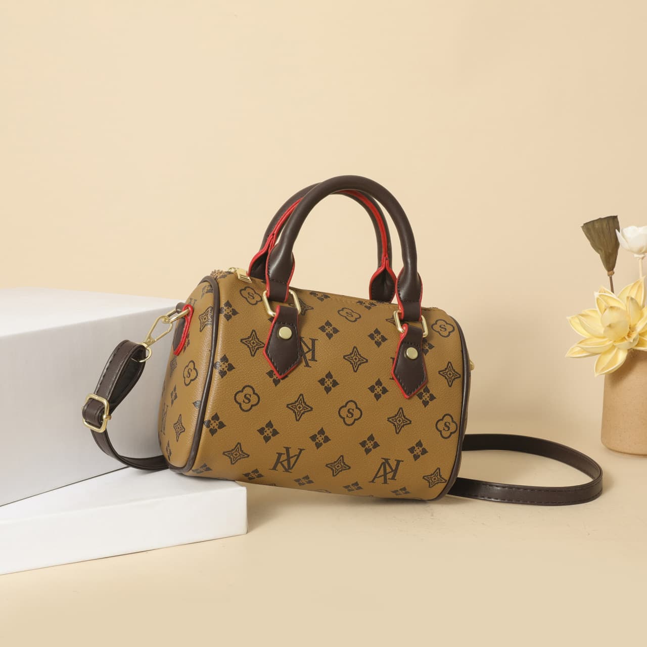 Cross-Border Printed Handbag 2024 New Classic Fashion Women's Bag Versatile Crossbody Bag High-End Trendy Pillow Bag