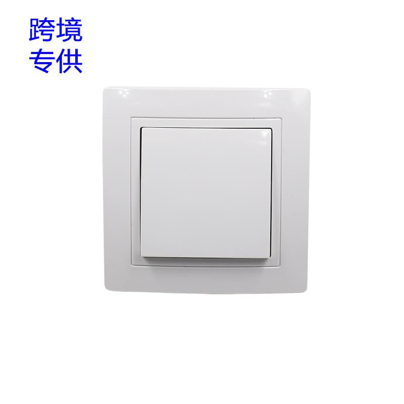 Cross-border European-style 1-Gang Single-Control 10A/250V European Single-Switch Single-Gang European Switch CE Certified