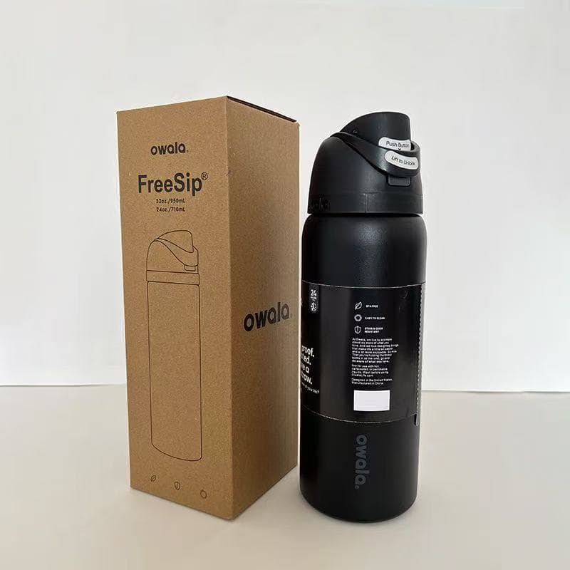 In Stock Owala Dual-Drink Sports Water Bottle 304 Stainless Steel Double-Wall Vacuum Insulated Cup Portable Large Capacity Fruit Infuser Cup