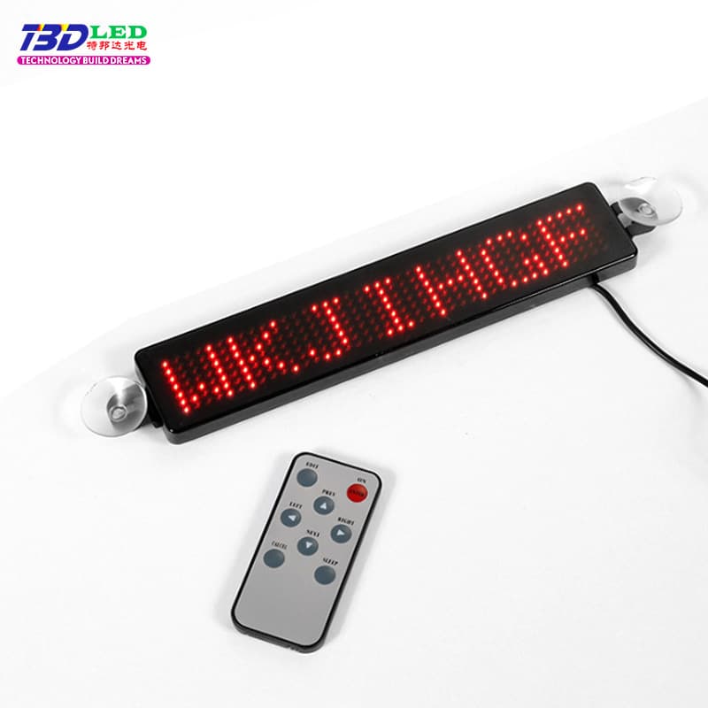 LED Car Rear Window Screen Display Advertising Remote Control Vehicle Mounted Strip Panel High Brightness Outdoor Ready