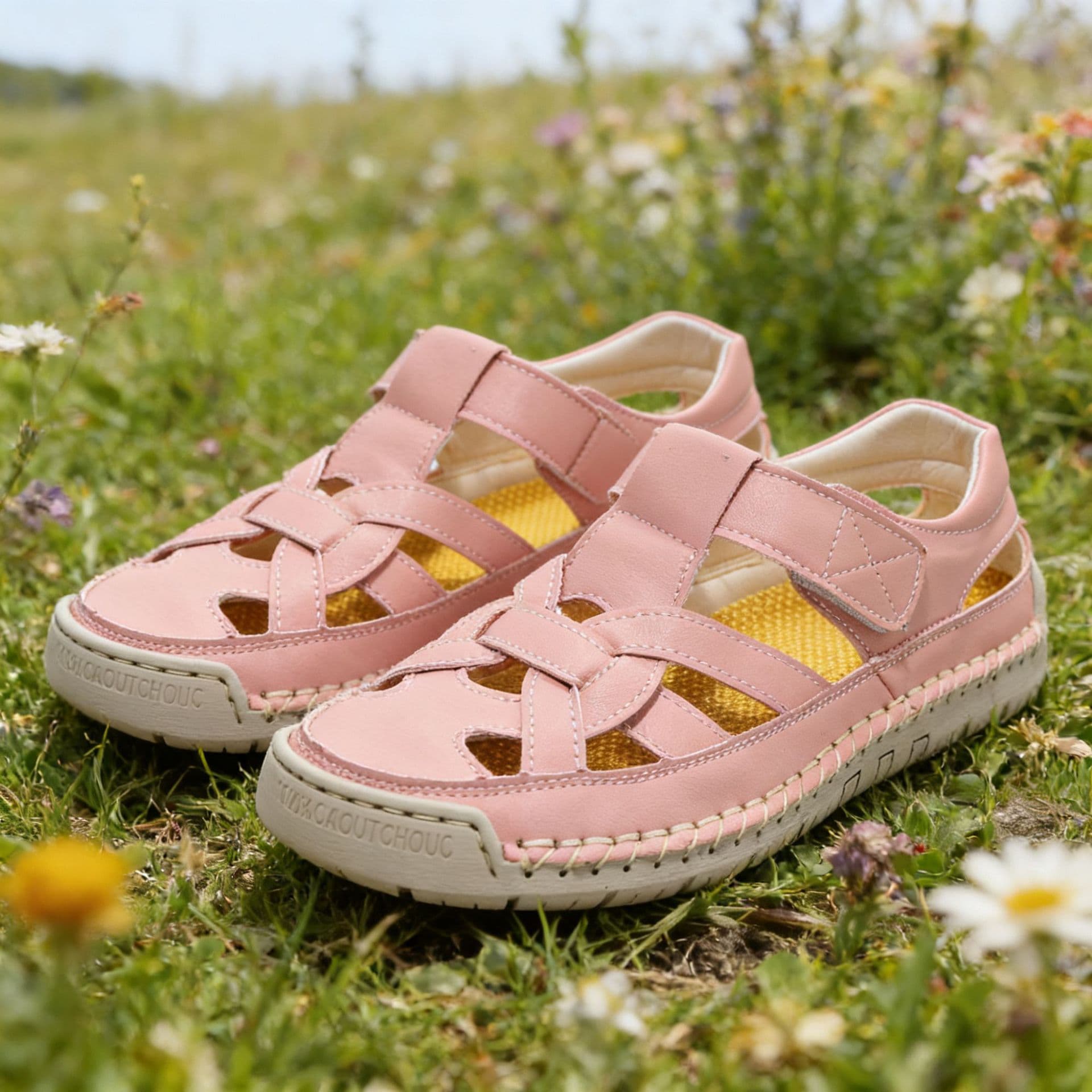 Cross-border popular women's summer 2025 new Roman flat woven soft sole lightweight student non-slip beach shoes