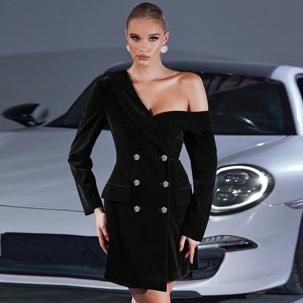 Velvet Jacket High-End Vintage Light Mature Elegant Women's Dress Suit Skirt Long Sleeve Slimming Jacket
