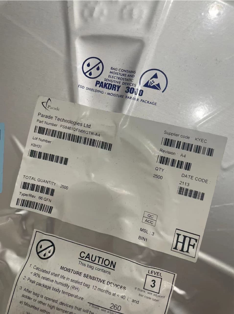 PS8461QFN66GTR-A4 brand new in stock original packaging